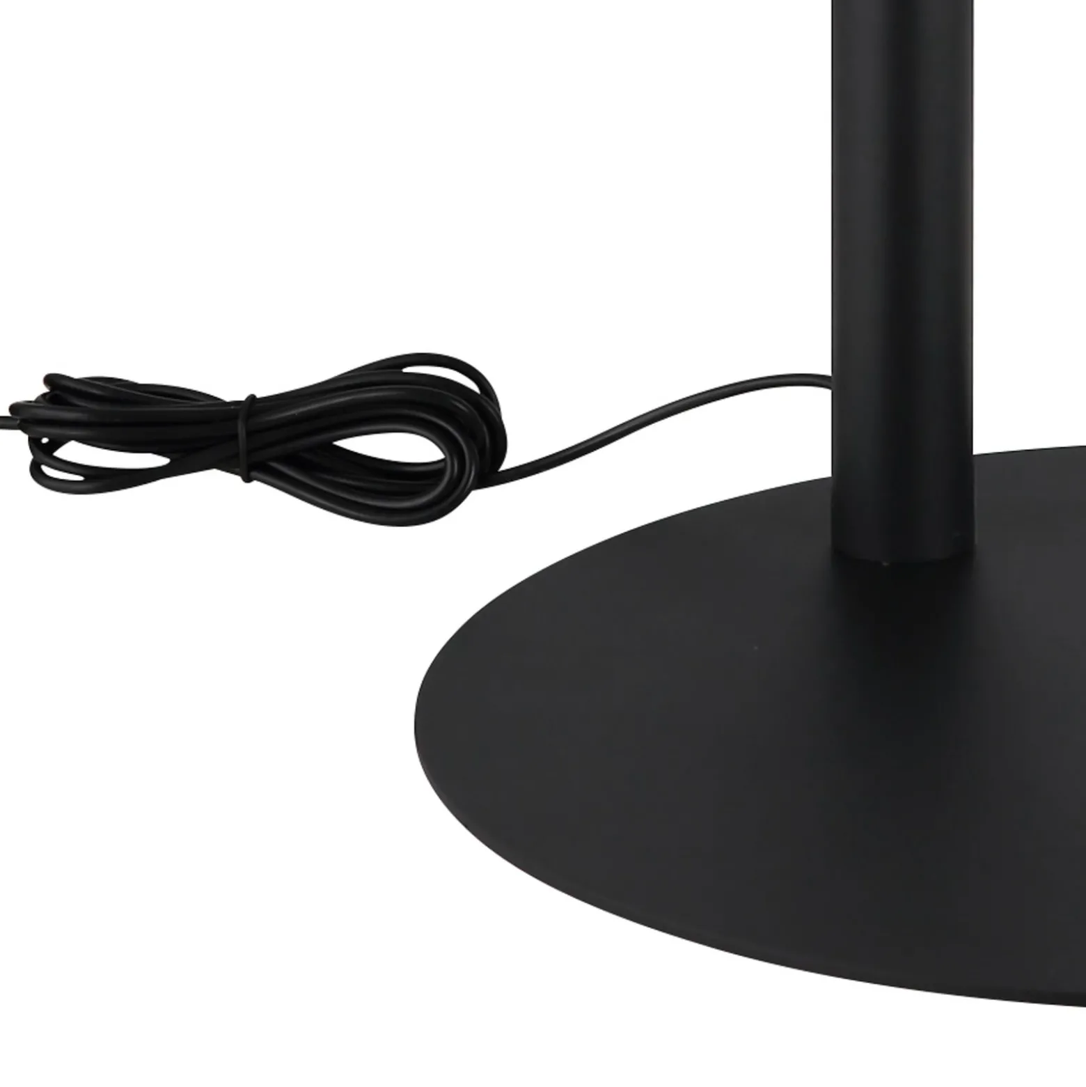 Della LED-lattiavalo, korkeus 190 cm, musta/tummanharmaa, metallia