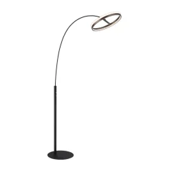 Della LED-lattiavalo, korkeus 190 cm, musta/tummanharmaa, metallia