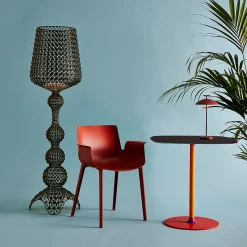 Design-lattiavalo Kabuki ledeillä, musta