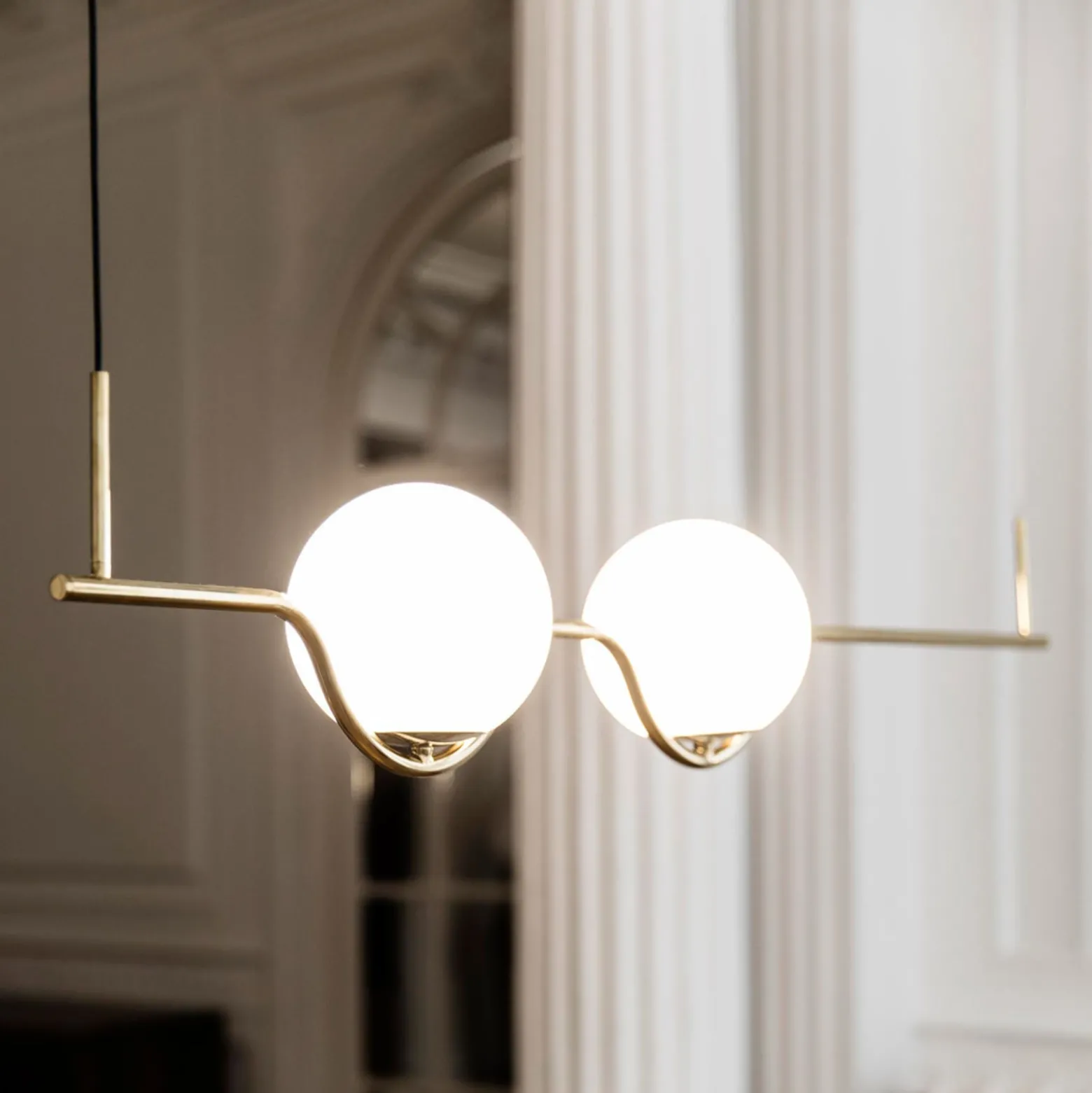 Design-riippuvalaisin Le Vita, LED, 2-lamppuinen