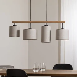 Deva Nature riippuvalaisin, 4-lamppuinen, tekstiili