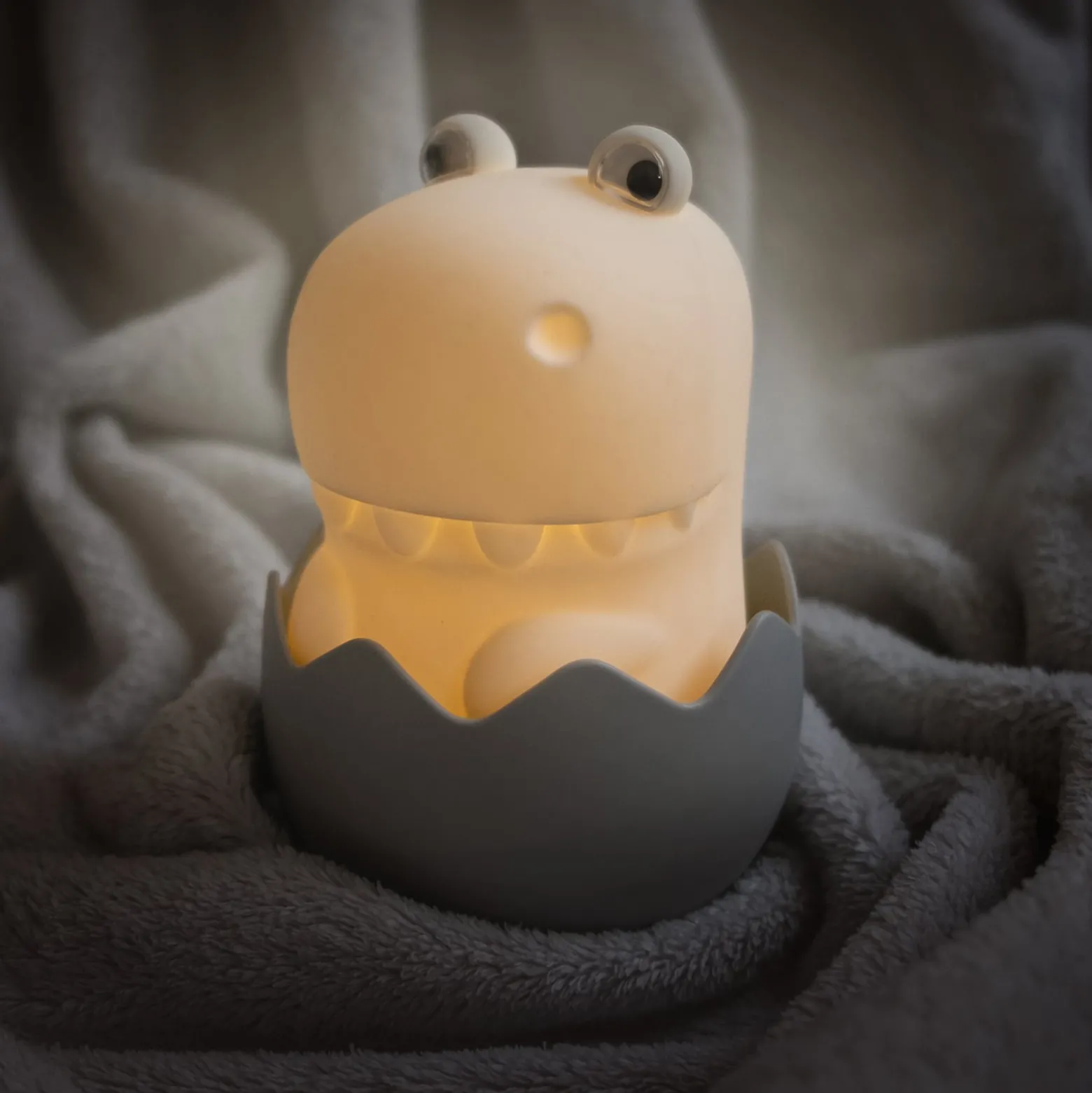 Diggy Dino LED ladattava yöpöytälamppu, USB, RGBW