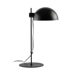 Dominica pöytävalaisin, mattamusta, terästä, korkeus 53 cm