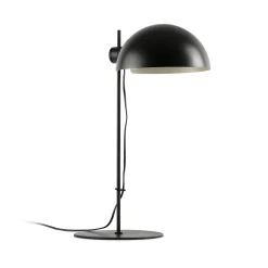 Dominica pöytävalaisin, mattamusta, terästä, korkeus 53 cm