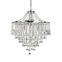 Dorchester kattokruunu, kristallilasi, 5-valo, Ø 64 cm, E14