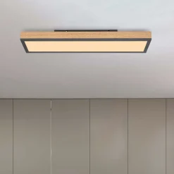 Doro LED-kattovalaisin, pituus 60 cm, tammi, puu