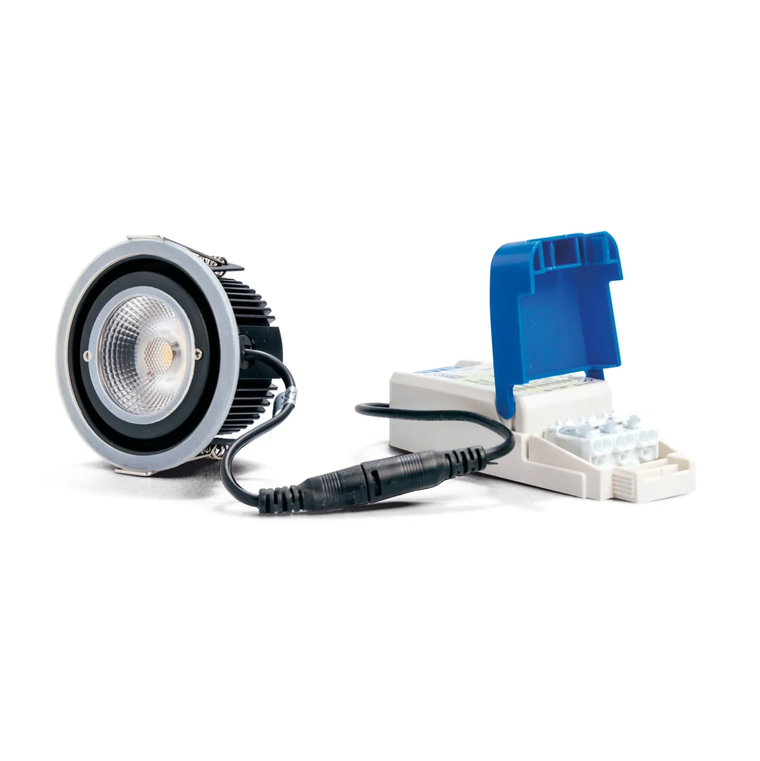DOTLUX MULTIsun-LED-uppovalaisin kulmikas, kromi