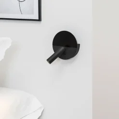 Duas-LED-seinävalo USB-latausliitännällä, musta
