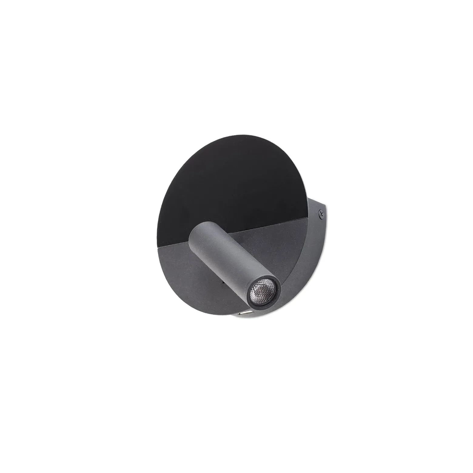Duas-LED-seinävalo USB-latausliitännällä, musta