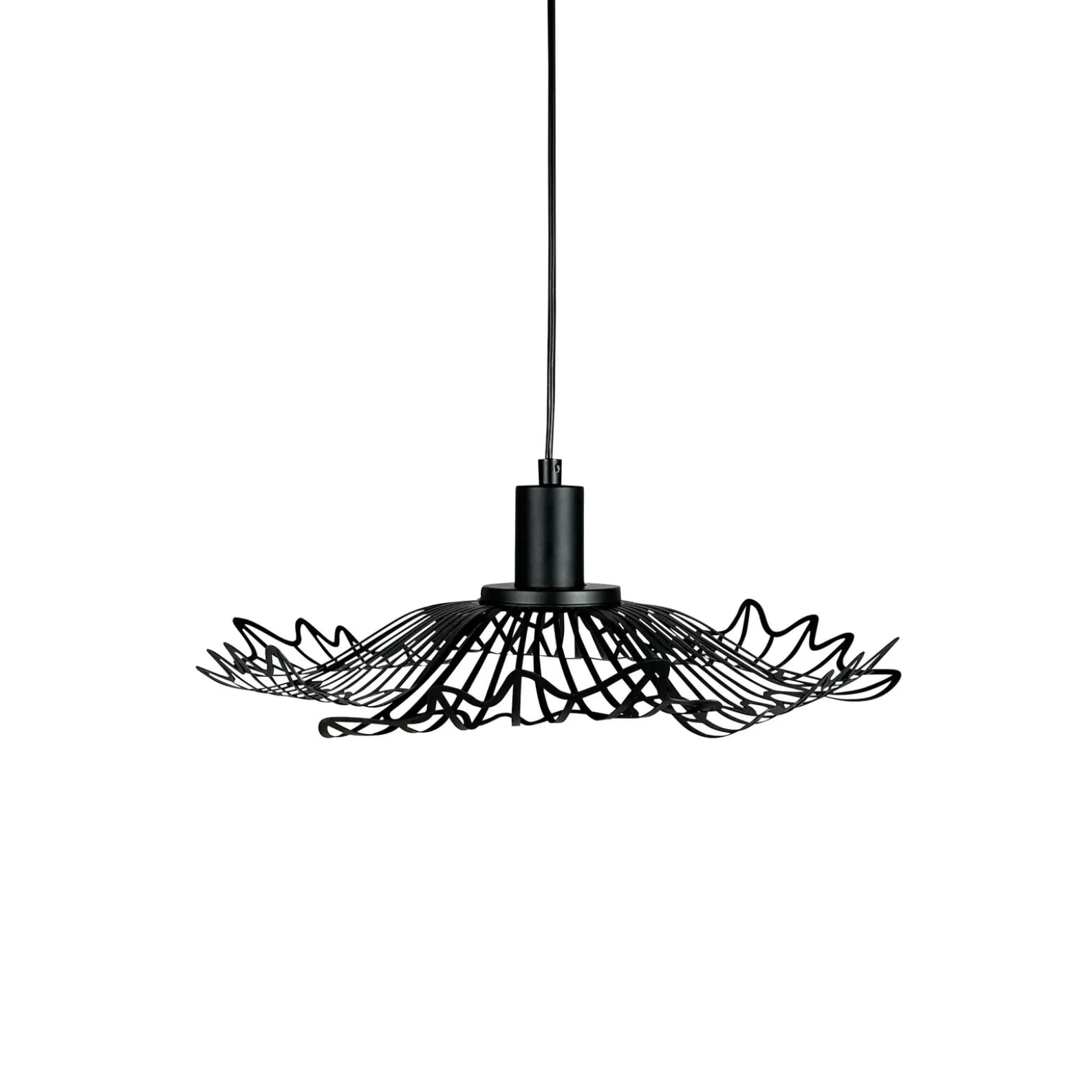 Dyberg Larsen Flora -riippuvalo, mattamusta, Ø 40 cm, metallia