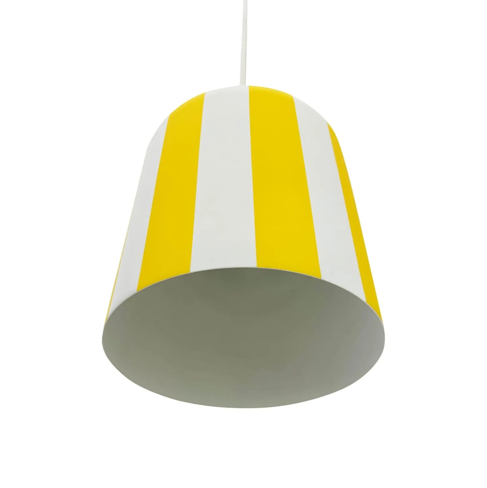 Dyberg Larsen Gry riipusvalaisin, keltainen/valkoinen, Ø 20 cm, metallia