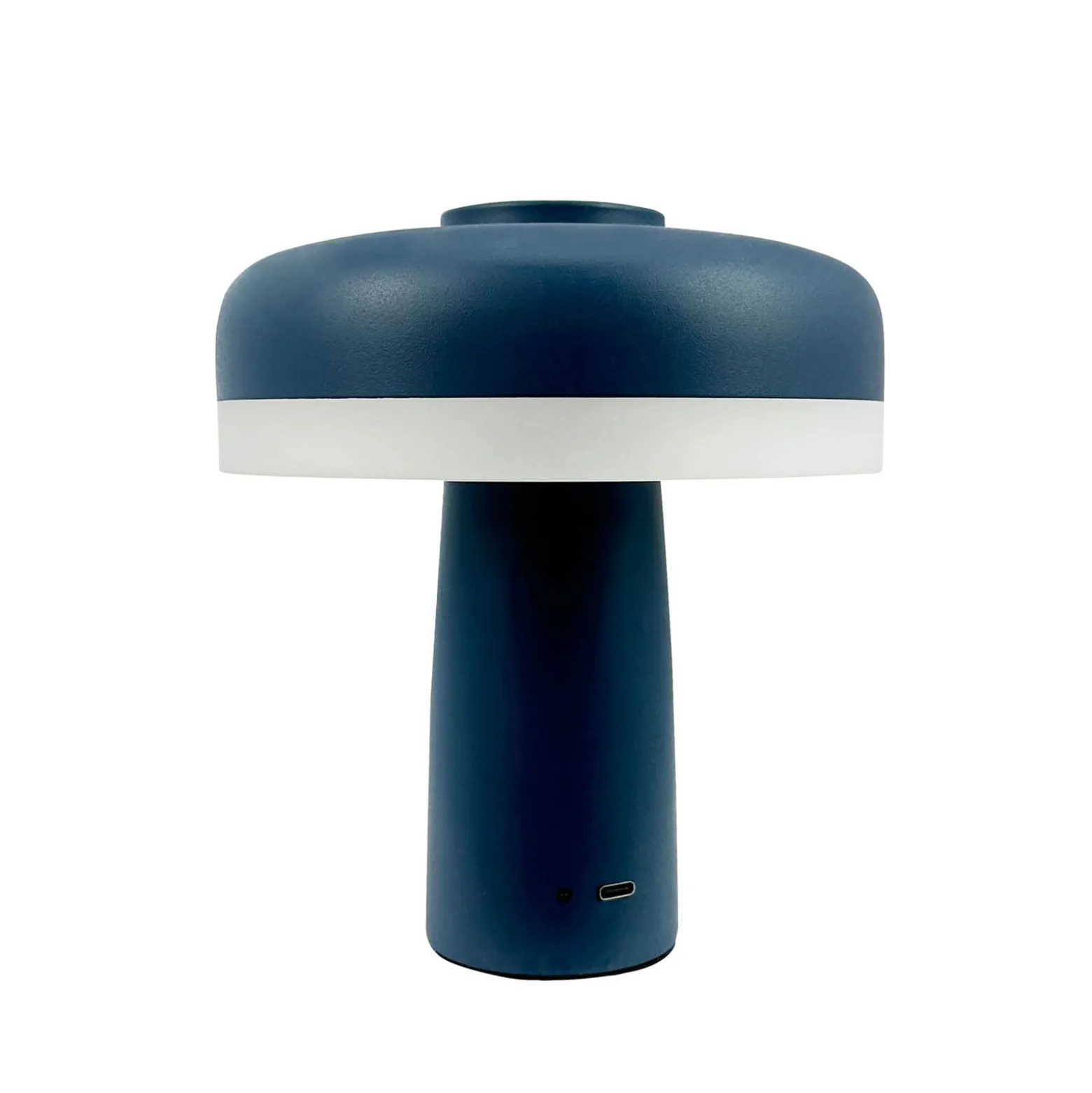 Dyberg Larsen ladattava LED-pöytävalaisin Porter, sininen, korkeus 16 cm