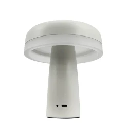 Dyberg Larsen ladattava LED-pöytävalaisin Porter, valkoinen, korkeus 16 cm