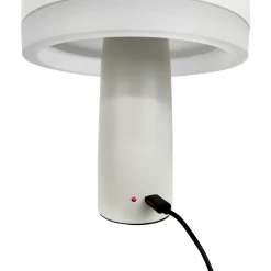 Dyberg Larsen ladattava LED-pöytävalaisin Porter, valkoinen, korkeus 16 cm