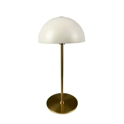 Dyberg Larsen LED-akkukäyttöinen pöytävalaisin Along, beige, 2 kpl:n sarja