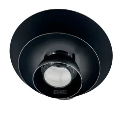 Dyberg Larsen Morph -ulkoseinälamppu, halkaisija 24 cm, musta, metalli
