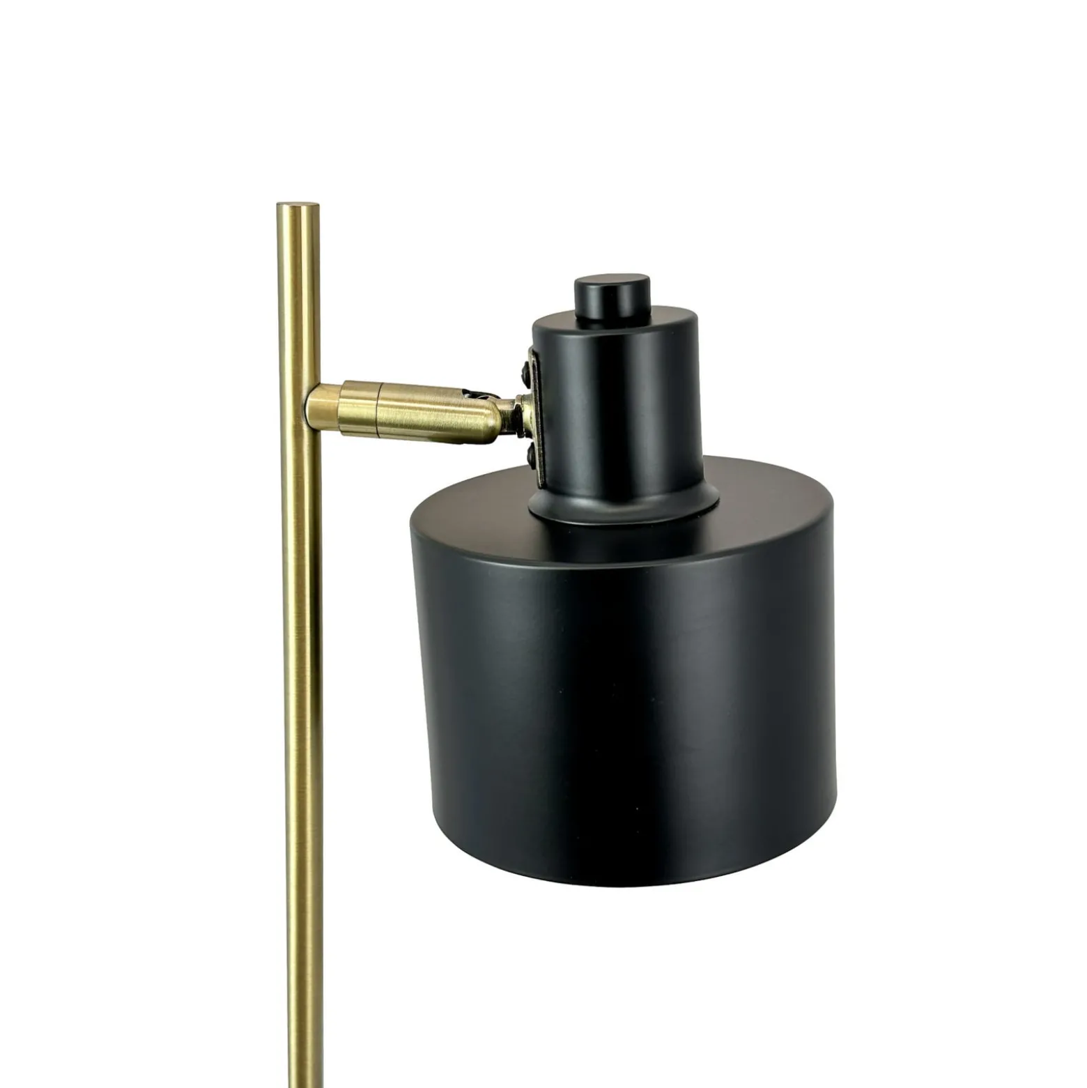 Dyberg Larsen Ocean -pöytävalaisin, musta/messinki, 43 cm