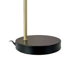 Dyberg Larsen Ocean -pöytävalaisin, musta/messinki, 43 cm