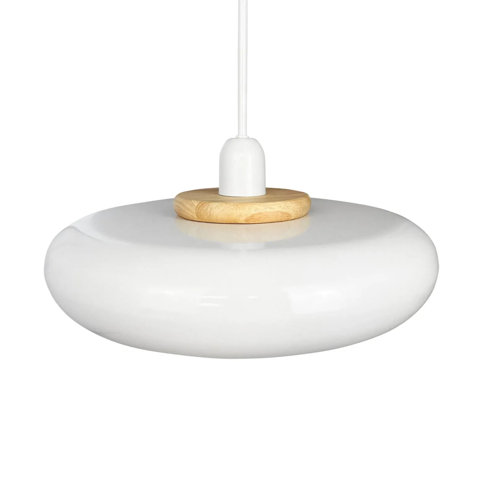 Dyberg Larsen Planet-riippuvalo, valkoinen, Ø 40 cm, metalli
