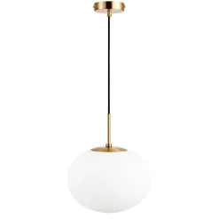 Dyberg Larsen Princess-riippuvalaisin, opaali/messinki, Ø 28 cm