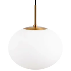 Dyberg Larsen Princess-riippuvalaisin, opaali/messinki, Ø 28 cm