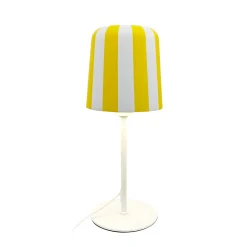 Dyberg Larsen pöytävalaisin Gry, keltainen/valkoinen, korkeus 49,5 cm