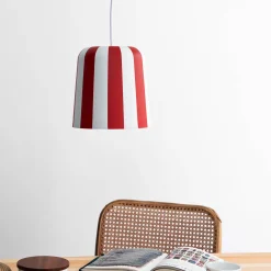 Dyberg Larsen riippuvalaisin Gry, tummanpunainen/valkoinen, Ø 20 cm