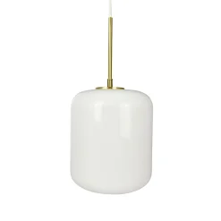Dyberg Larsen Silvia-riippuvalo, Ø 20 cm, opaali/messinki, lasi