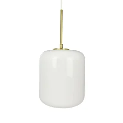 Dyberg Larsen Silvia-riippuvalo, Ø 20 cm, opaali/messinki, lasi