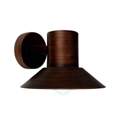 Dyberg Larsen Venice -ulkoseinälamppu, kuparivärinen, Ø 20 cm