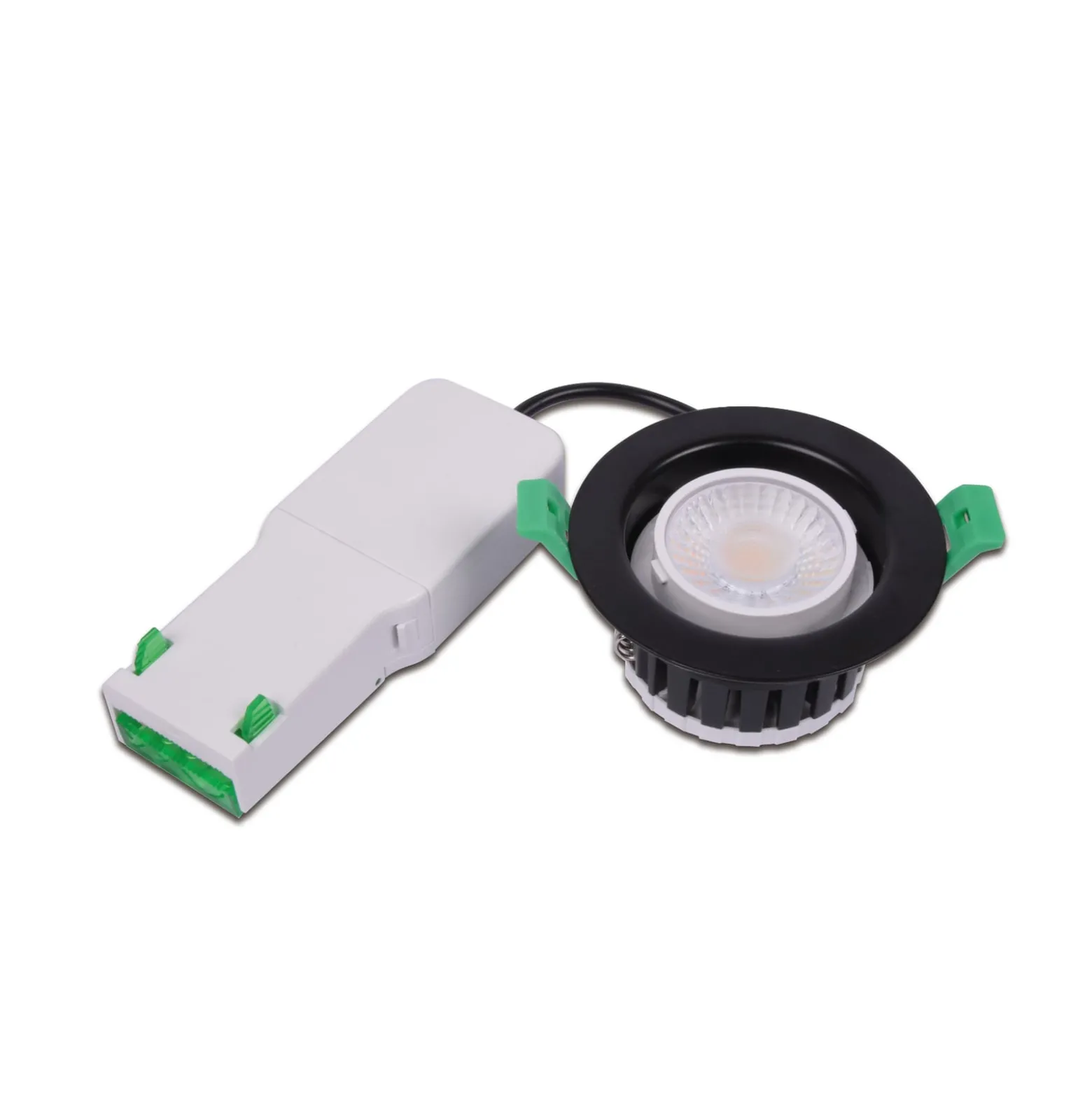 Eco R 68 LED upotettava valonheitin, kromi, Ø 9 cm, metalli, IP65