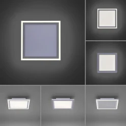 Edging-LED-kattovalaisin, tunable white, 31x31 cm