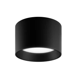 Egger DLS alasvalo Ringo musta Ø 12,6 cm alumiini IP54 3000 K 3,000 K