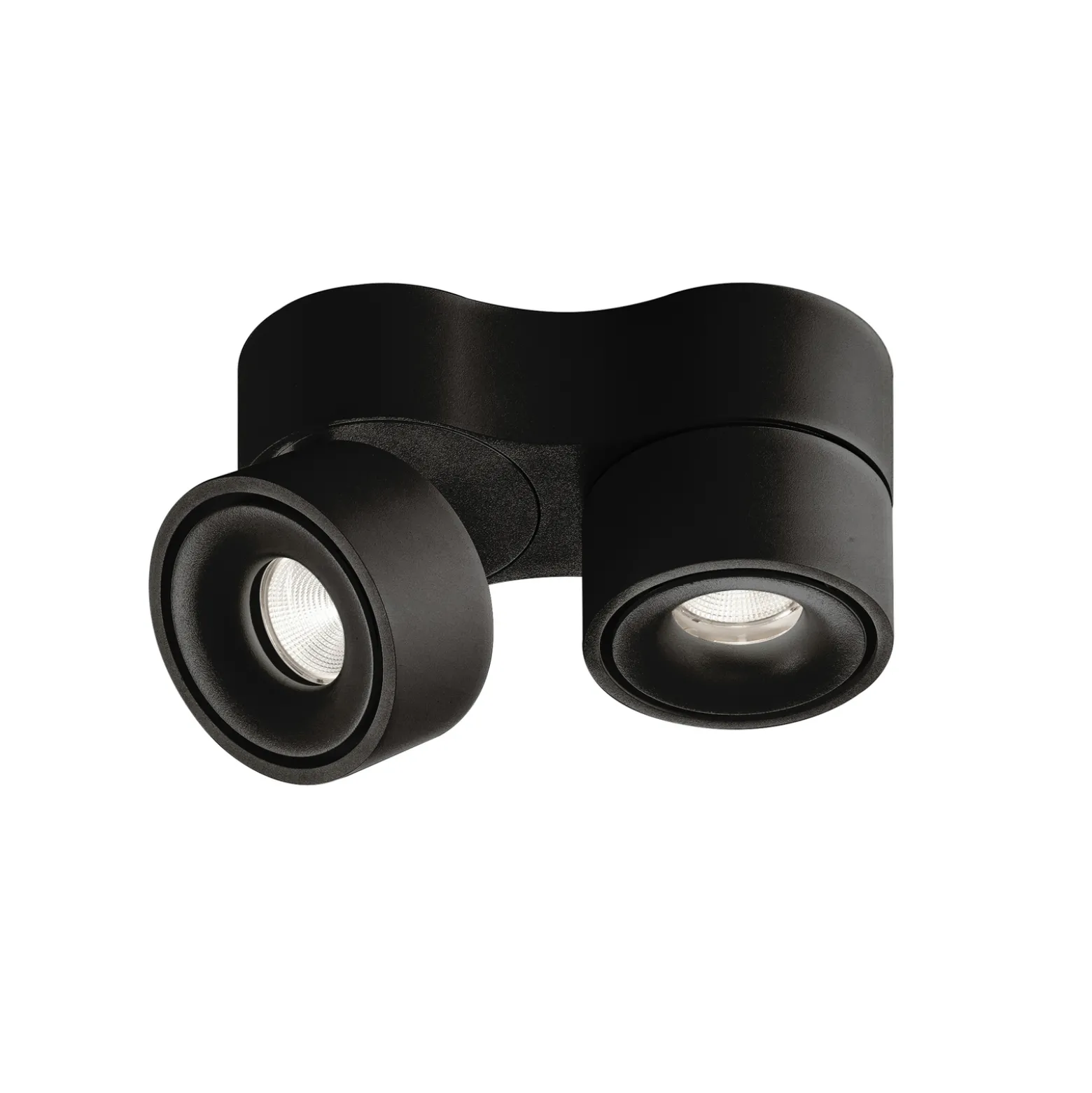 Egger DLS LED-kattospotti Clippo Duo, musta, 2 700K
