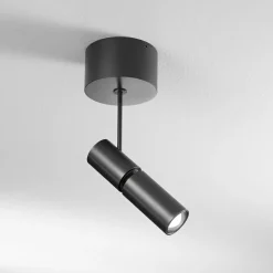 Egger DLS LED-kohdevalaisin Zooom XL, pinta-asennettava, 2700K, musta