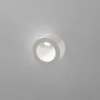 Egger DLS LED-seinävalaisin Saxo On, Ø 8 cm, alumiini, valkoinen