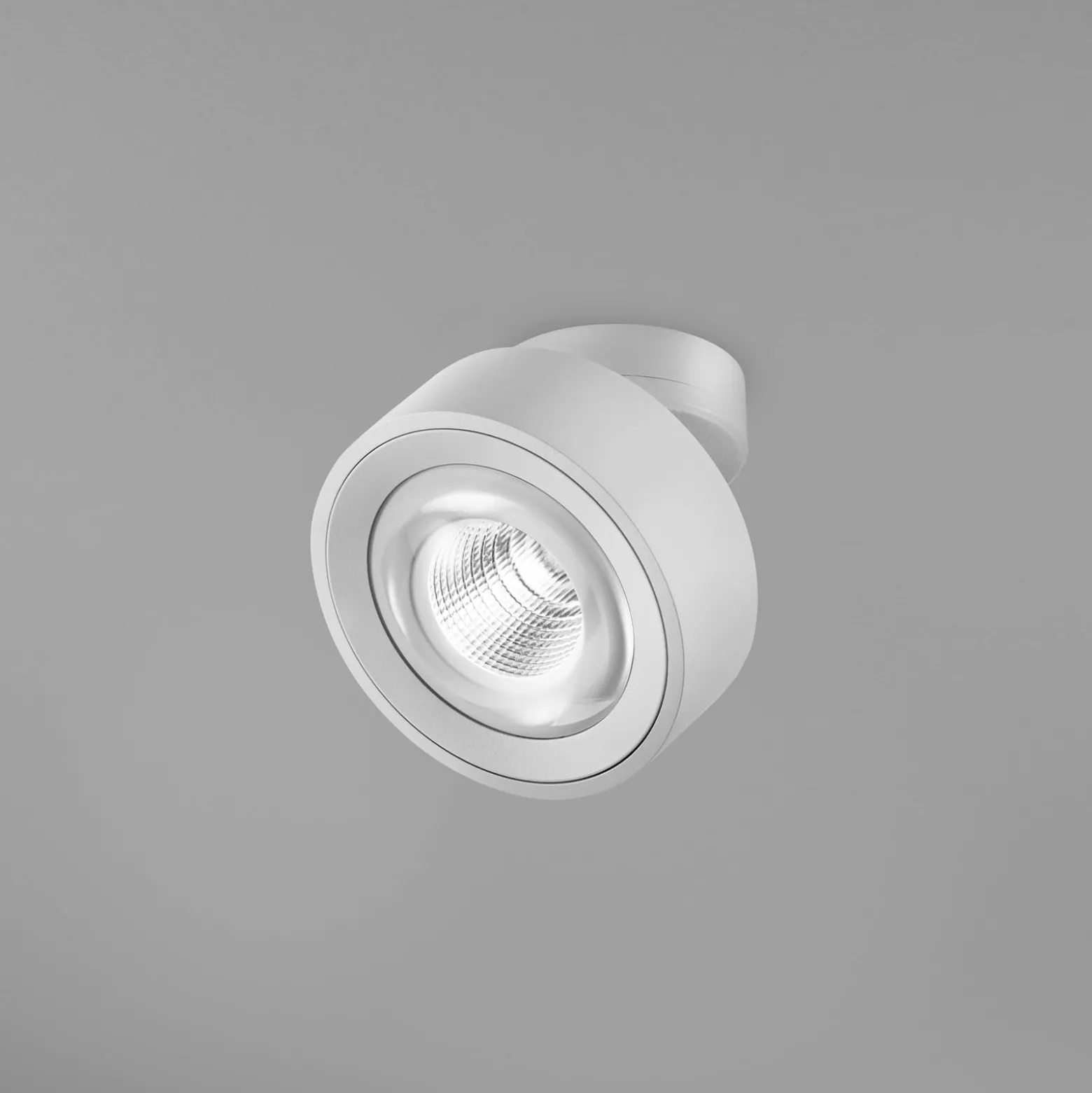 Egger DLS LED-valonheitin Clippo Optic, valkoinen/valkoinen, Ø 12 cm, DTW