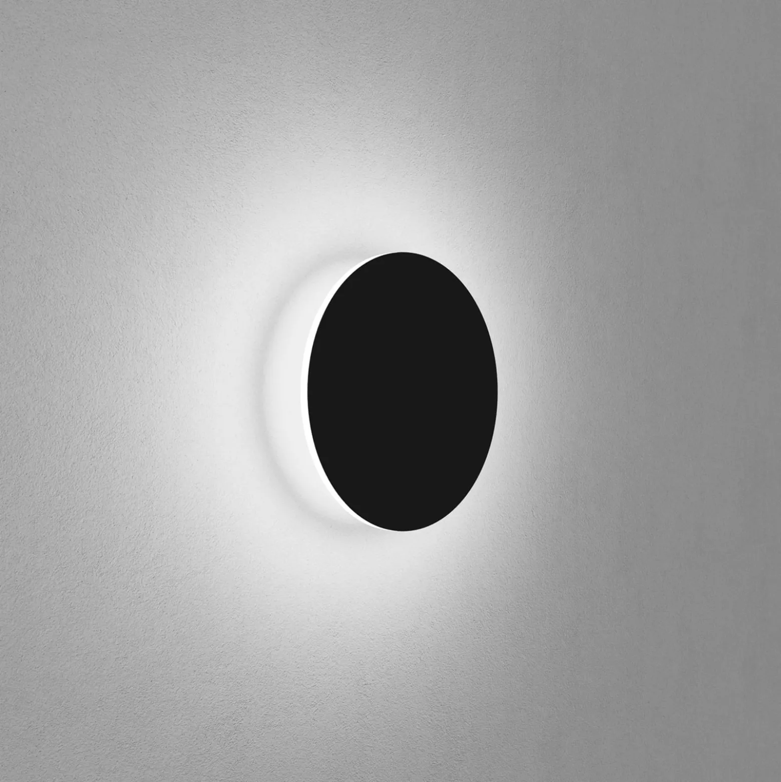 Egger DLS seinävalaisin Orbit, musta, Ø 25 cm, alumiini, 2700 K
