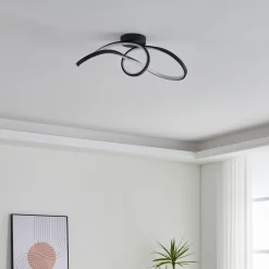 EGLO connect LED-kattovalaisin Calarossa-Z, musta, alumiini