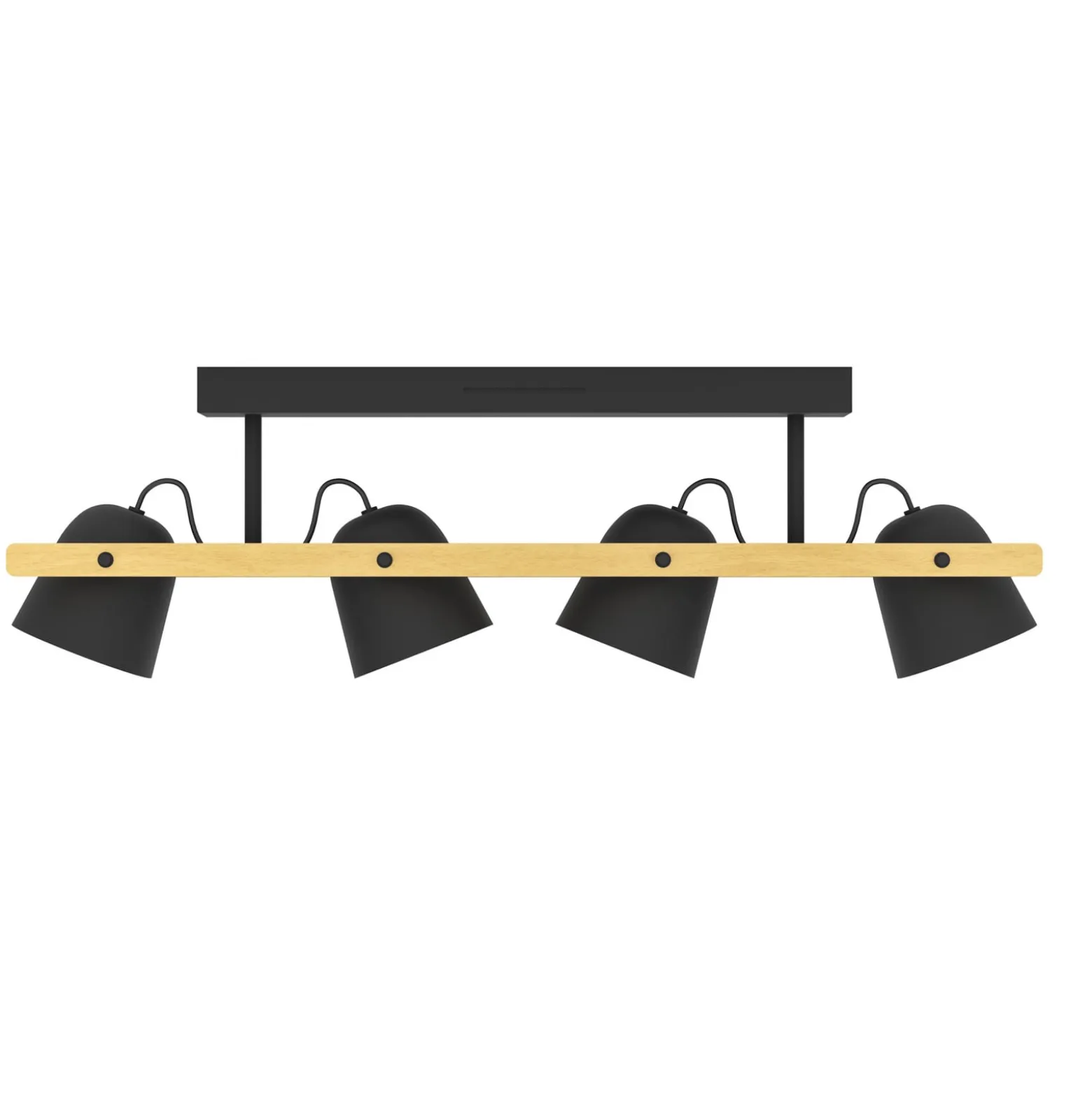EGLO connect LED-kattovalaisin Hornwood-Z, 4-valaisin, musta