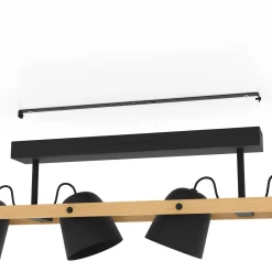 EGLO connect LED-kattovalaisin Hornwood-Z, 4-valaisin, musta