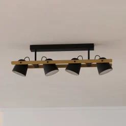 EGLO connect LED-kattovalaisin Hornwood-Z, 4-valaisin, musta