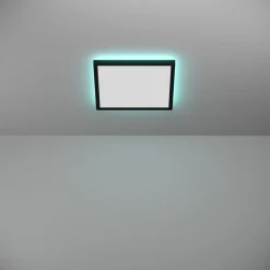 EGLO connect LED-kattovalaisin Rovito-Z, musta, 29 x 29 cm