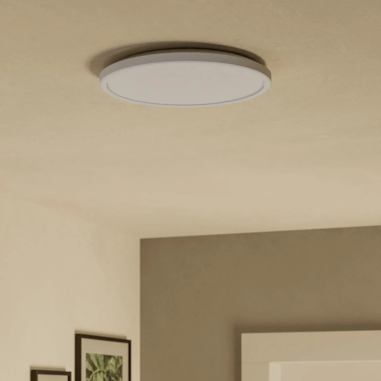 EGLO connect LED-kattovalaisin Rovito-Z, valkoinen, Ø 30 cm
