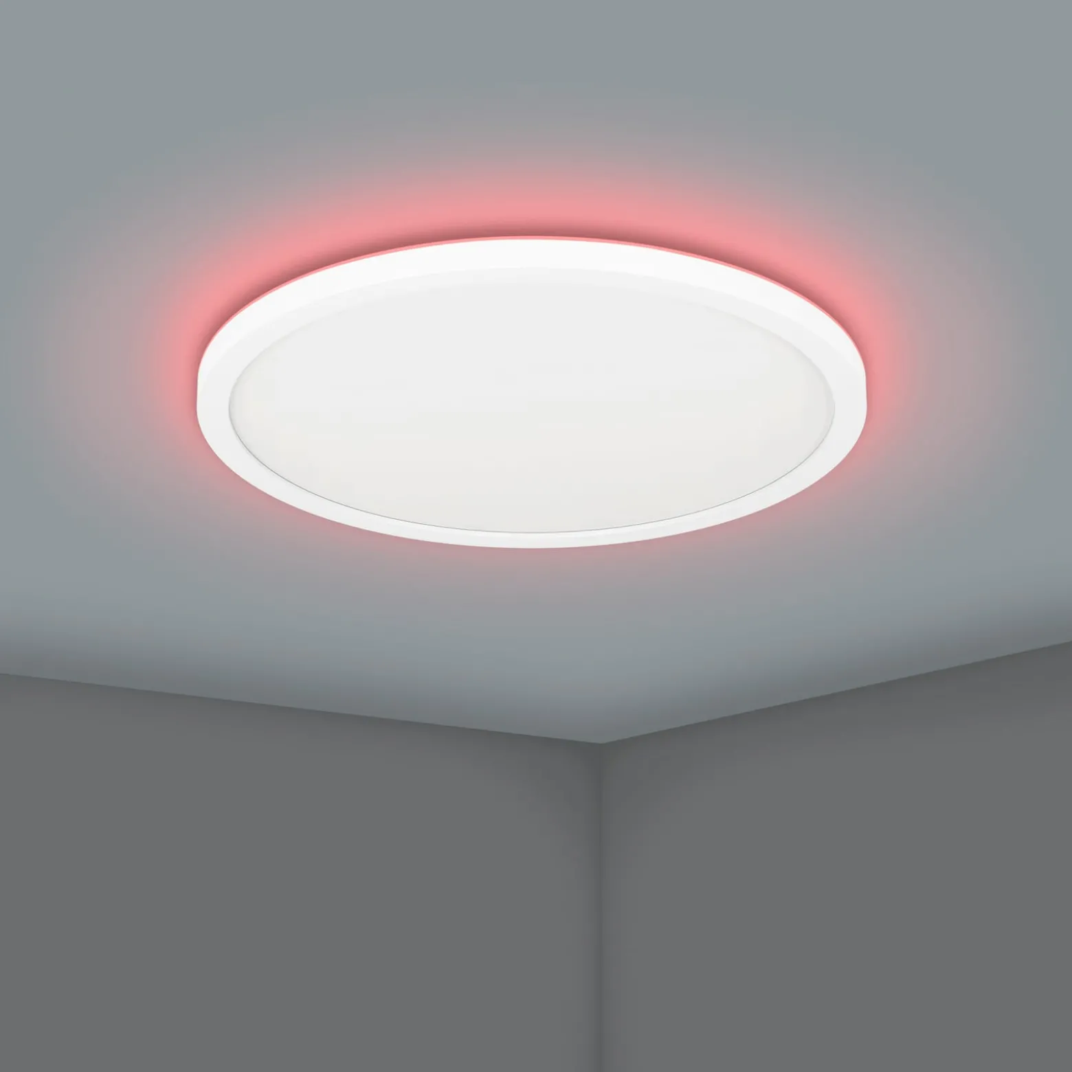 EGLO connect LED-kattovalaisin Rovito-Z, valkoinen, Ø 30 cm