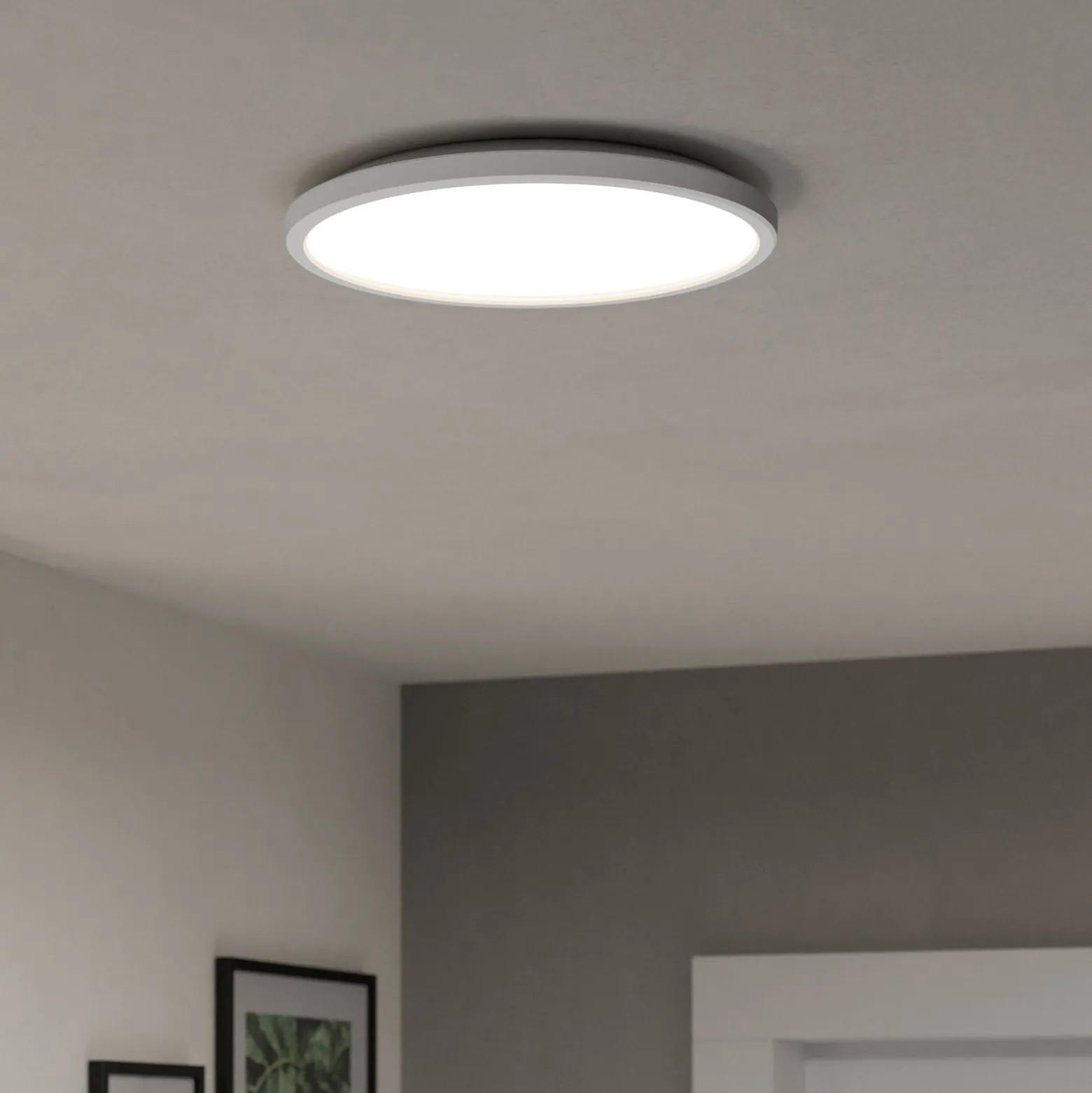 EGLO connect LED-kattovalaisin Rovito-Z, valkoinen, Ø 30 cm