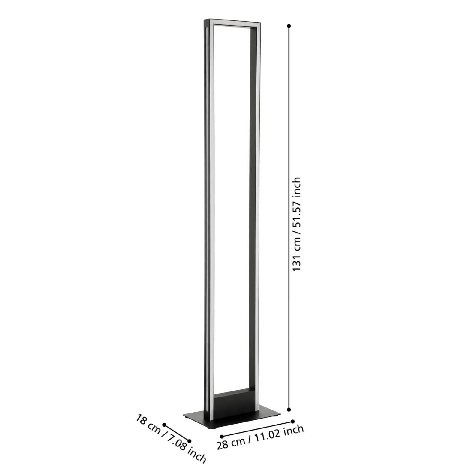 EGLO connect LED-lattiavalaisin Savilanas-Z, musta, CCT