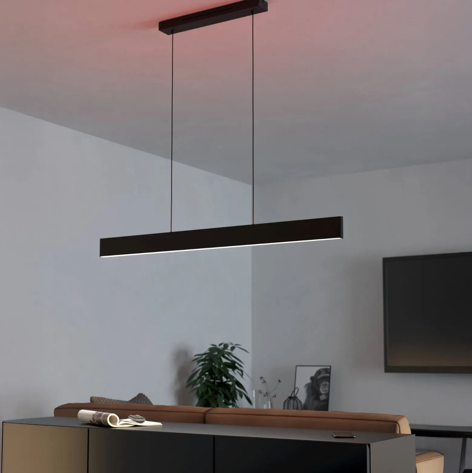 EGLO connect LED-riippuvalaisin Andreas-Z, musta, teräs
