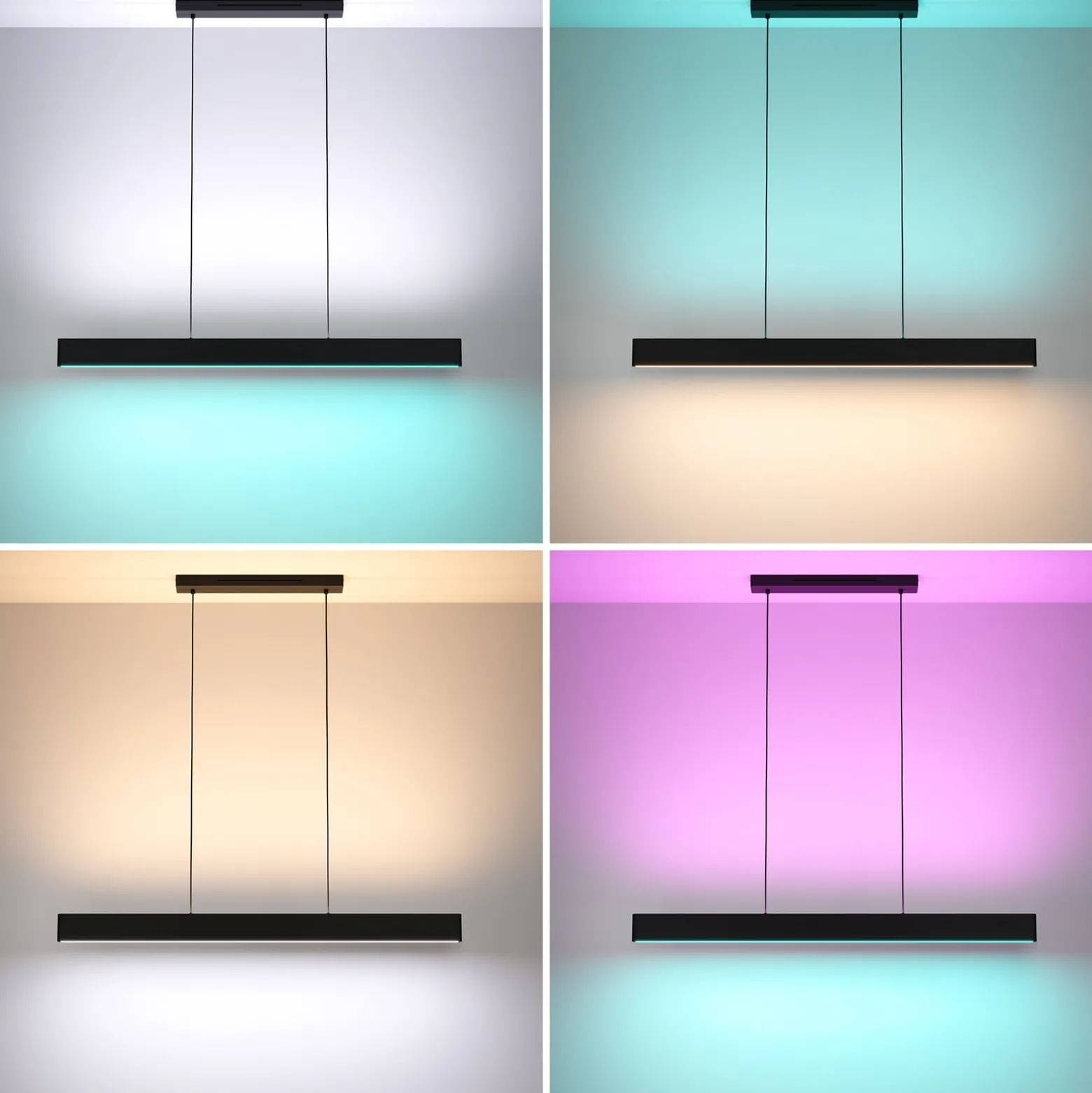 EGLO connect LED-riippuvalaisin Andreas-Z, musta, teräs
