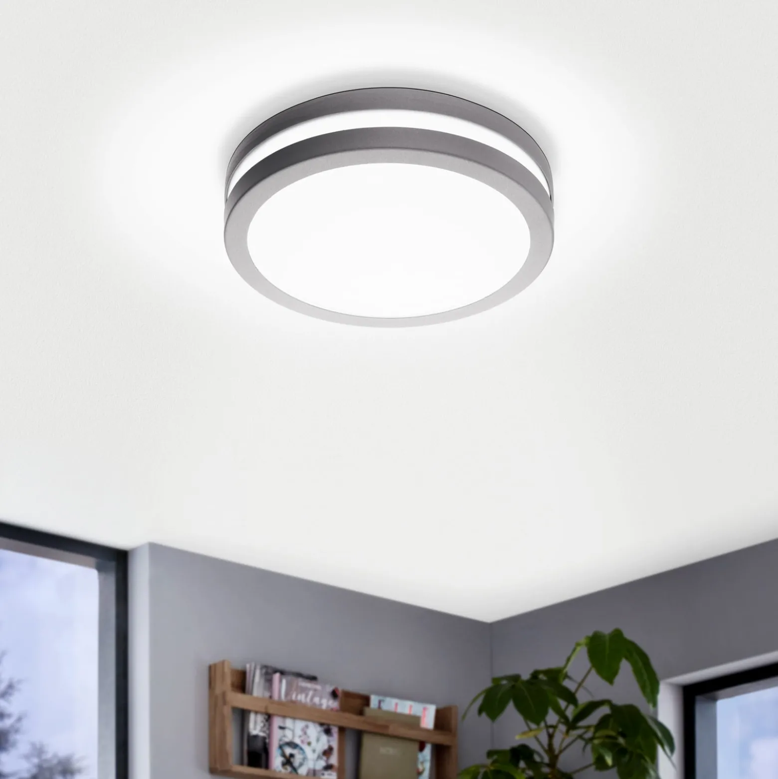 EGLO connect Locana-C LED-ulkoseinävalaisin hopea
